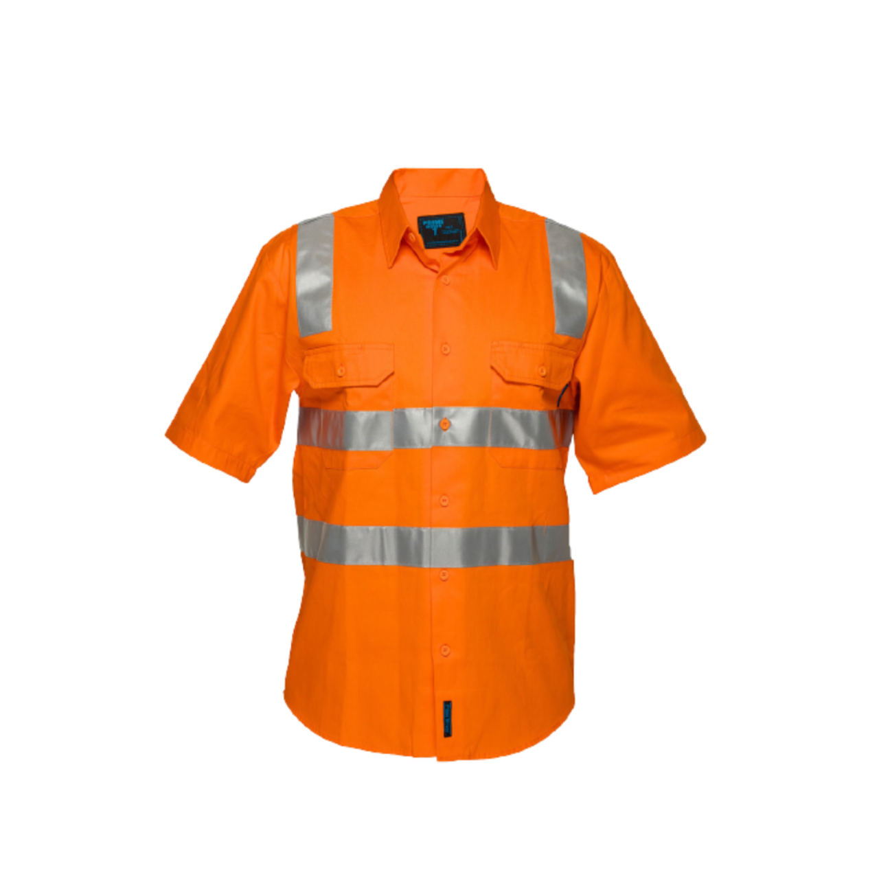 Portwest Hi-Vis Regular Weight Short Sleeve Shirt with Tape over Shoulder MS192-KarWorkwear