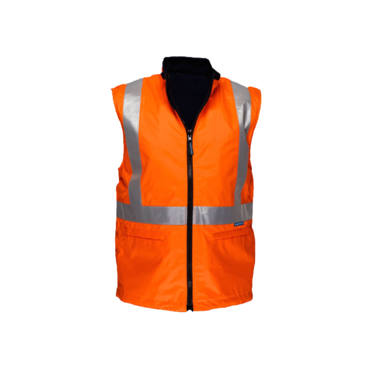 Portwest Cross Back Polar Fleece Reversible Vest Refective Safety MX214-KarWorkwear