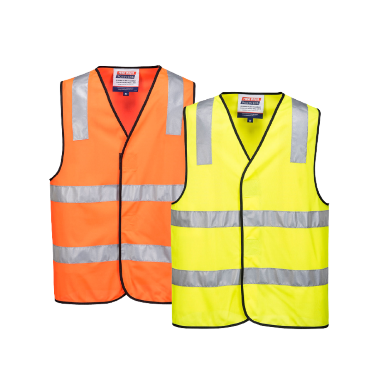 Portwest Day/Night Vest 2 Tone Hi Vis Relfective Taped Work Safety MV102-KarWorkwear