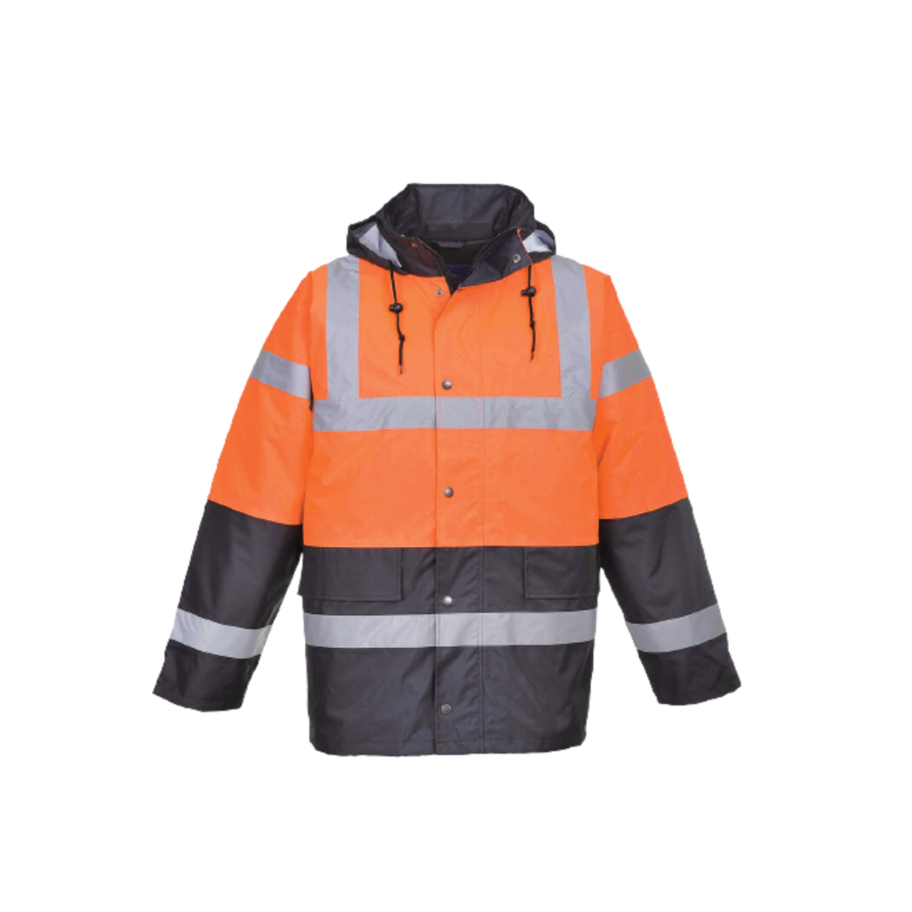 Portwest Hi-Vis Two Tone Traffic Jacket Waterproof Reflective Tape Work S467-KarWorkwear
