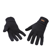 Portwest Knit Glove Insulatex Lined Warm Comfort Black Knitted Cuff GL13-KarWorkwear