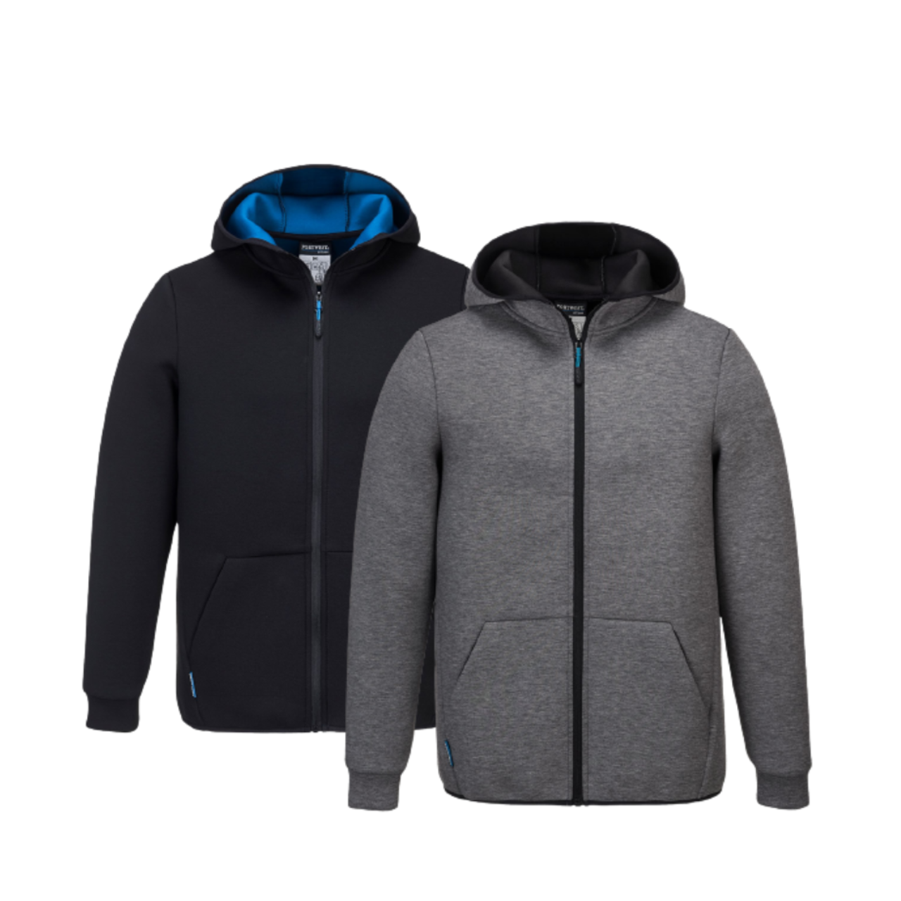 Portwest KX3 Technical Fleece Front Zip Opening Comfortable Hooded Jacket T831-KarWorkwear