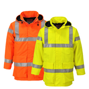 Portwest Mens Bizflame Rain Hi-Vis Multi Lite Jacket Flame Resistant Lining S774-KarWorkwear