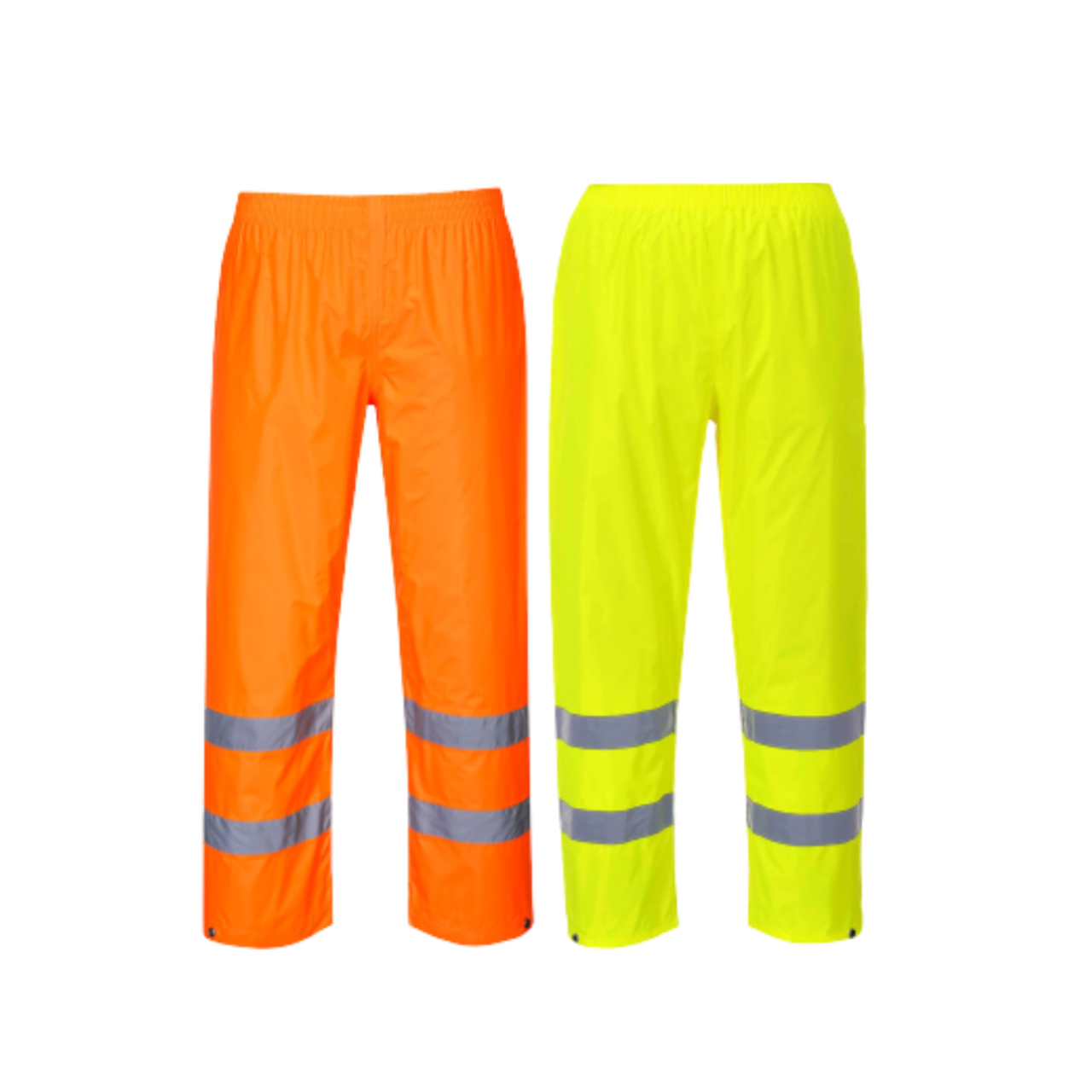 Portwest Mens Hi-Vis Rain Trousers Lightweight Waterproof Work Safety Pants H441-KarWorkwear