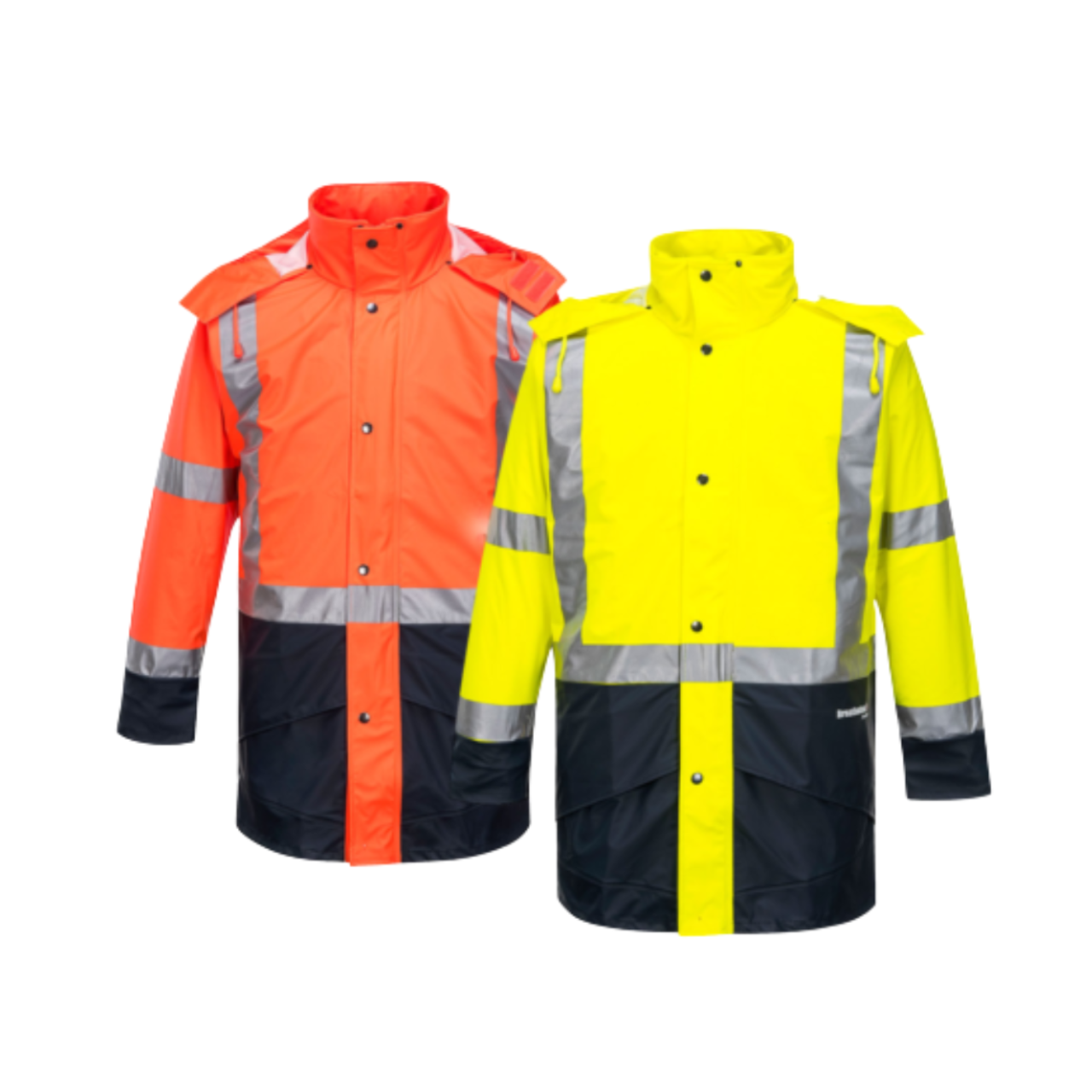 Portwest Mens Huski Farmers Hi-Vis Jacket Waterproof Breathable Taped K8104-KarWorkwear