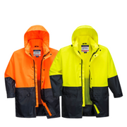 Portwest Mens Kimberley Lightweight Hi-Vis Rain Jacket Waterproof Safety MJ206-KarWorkwear