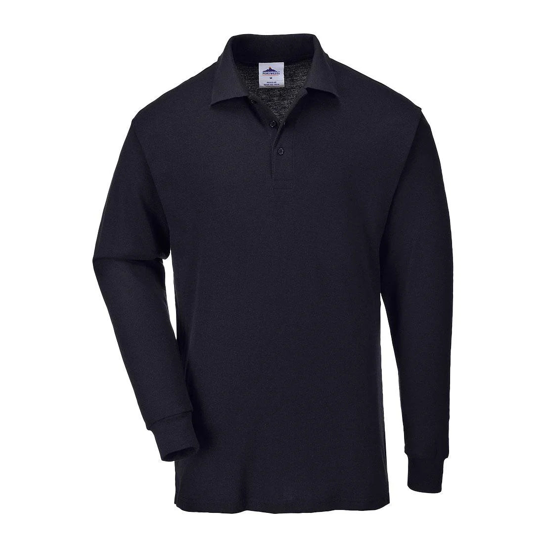 Mens Genoa Long-Sleeved Polo Shirt-KarWorkwear